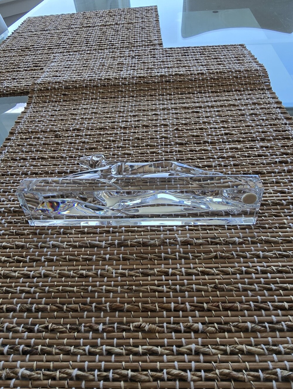 Baccarat Crystal Greyhound Dog Figurine Paperweight Made In France. Signed - Picture 4 of 9